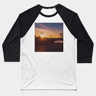 Downtown Sunset Baseball T-Shirt